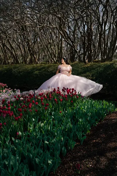 The Dallas Arboretum and Botanical Garden Quince Dress Session
